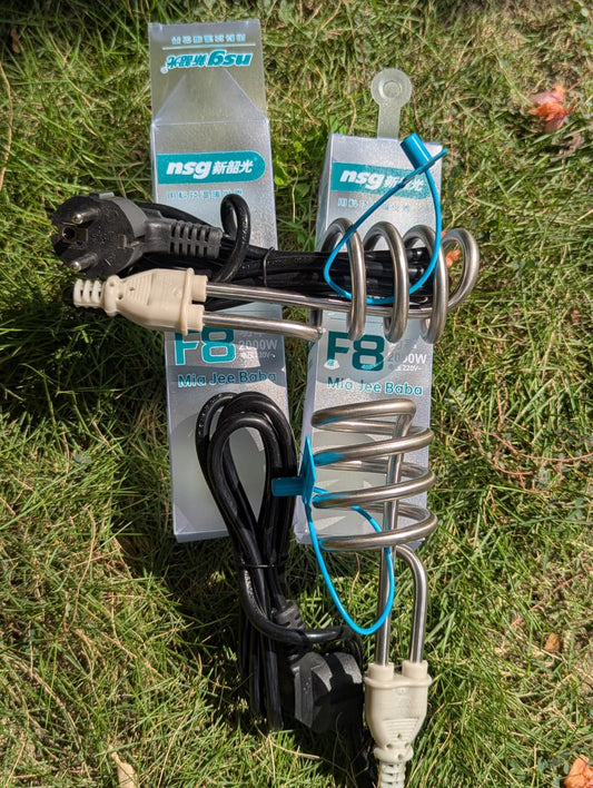 Imported F8 2000W Shockproof Water Heating Rod | Stainless Steel Fast Heater